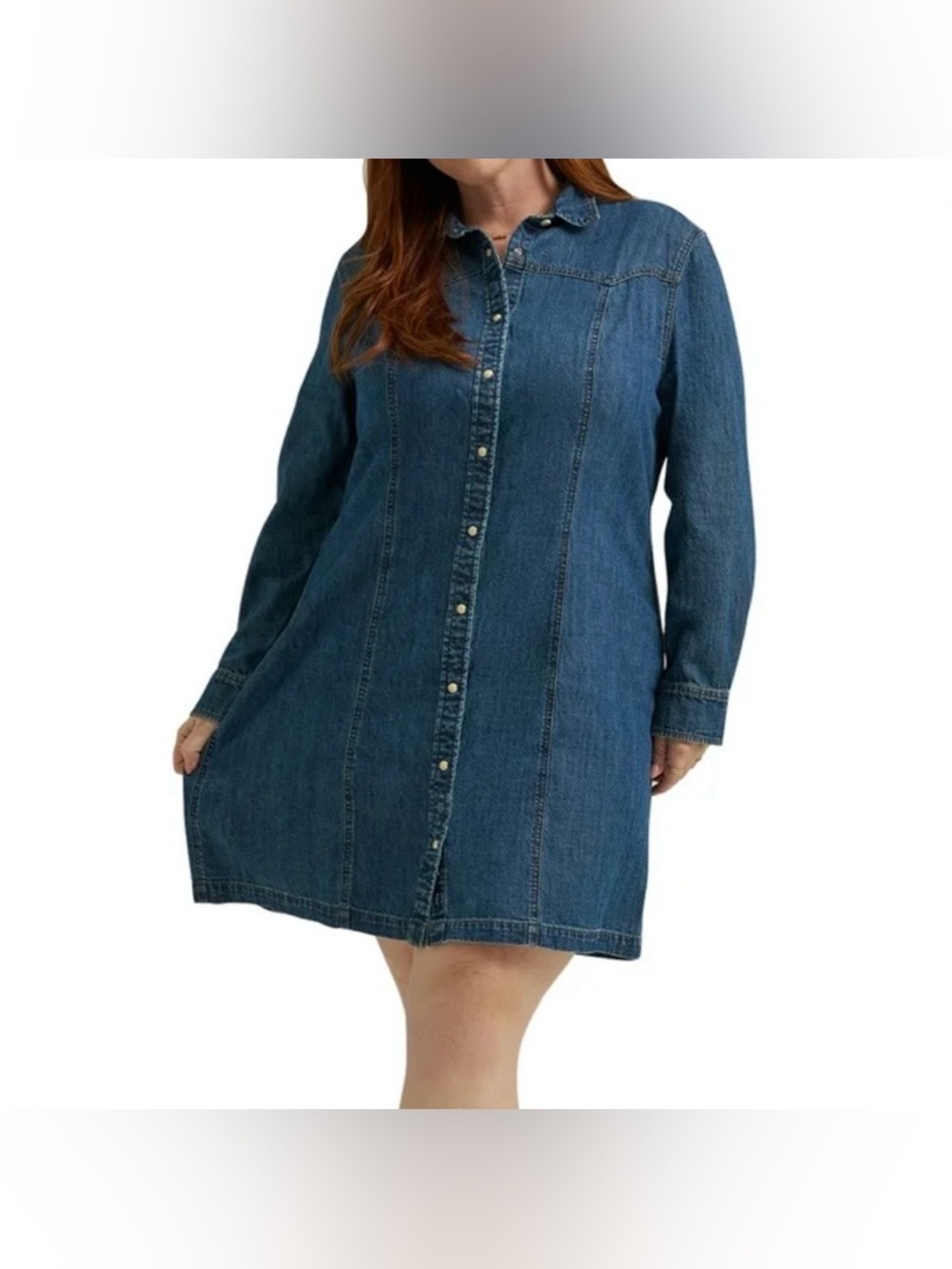 Lee Heritage Western Shirt Denim Dress Size 2X